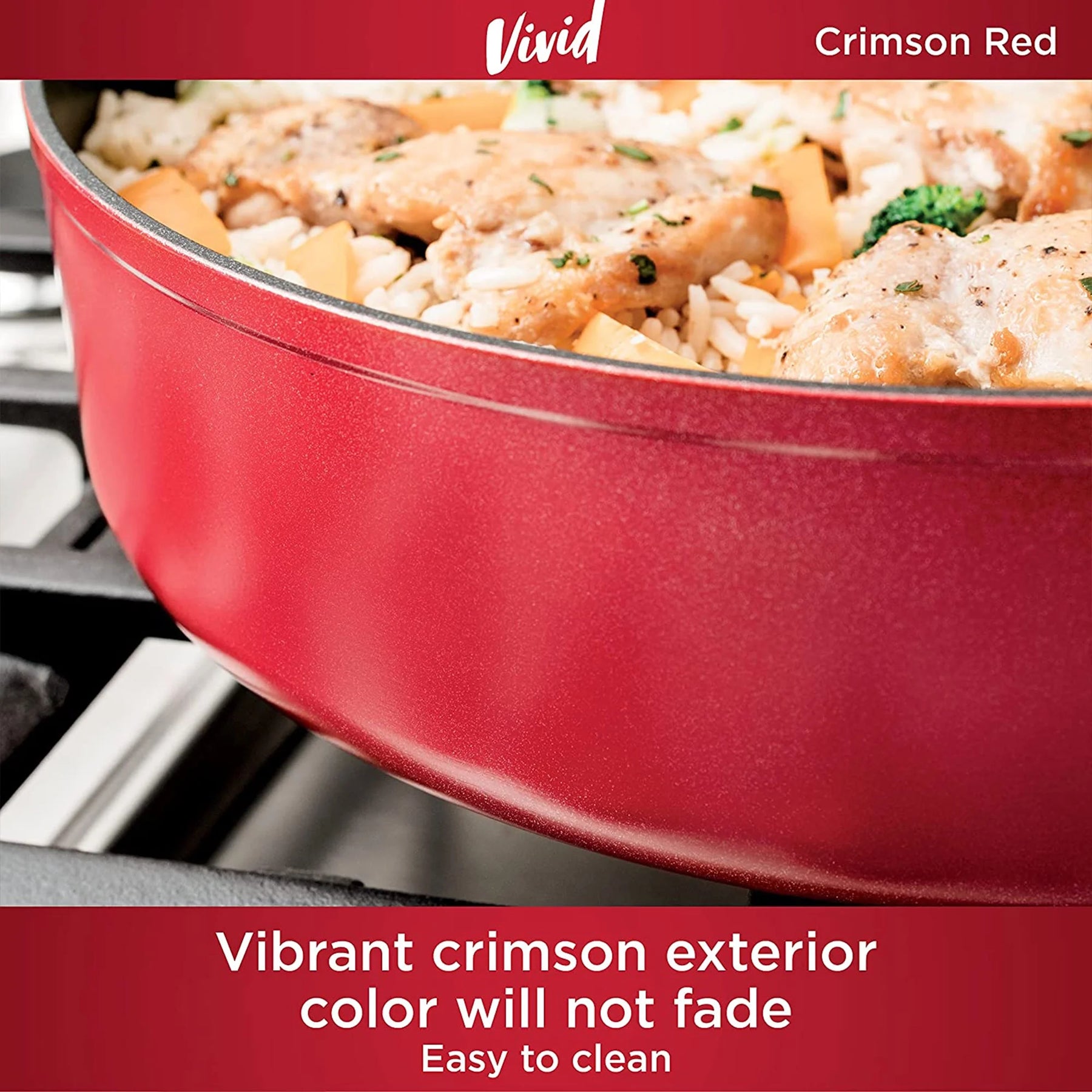 Ninja Foodi Neverstick Vivid Oven Safe 10 Piece Pots and Pans Cookware Set