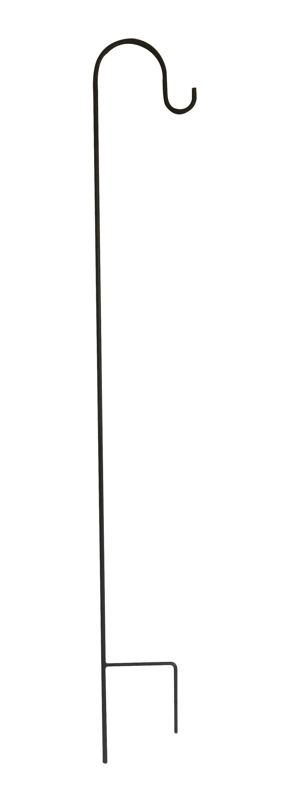 Garden Accents 90-in Black Powder Coated Metal Shepherd's Hook 84600L