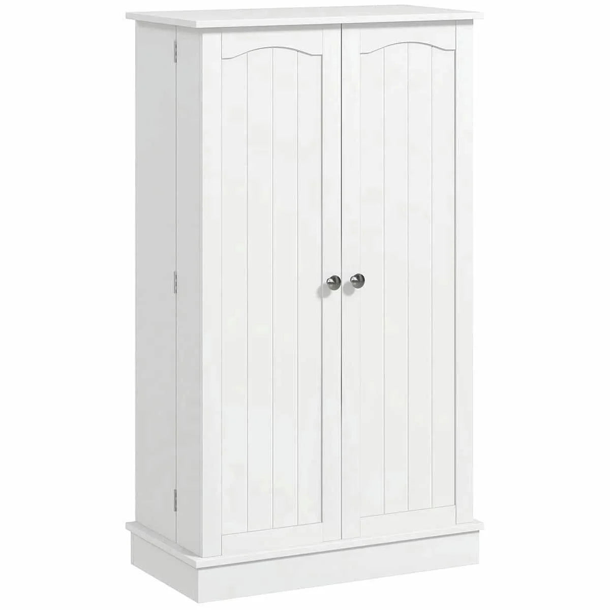 Spaco 17 - Tier Kitchen Small Pantry Cabinet with 2 Doors and 6 Adjustable Shelves, Cabinet Pantry, Freestanding 5 - Tier Shelving Pantries for Kitchen Storage, Gray