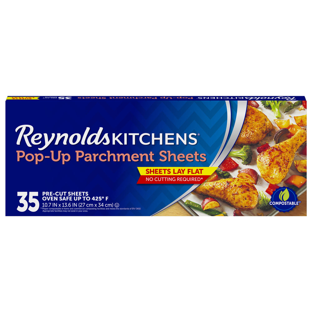 Reynolds Kitchens Parchment Sheets, Pop-Up, Pre-Cut - 35 sheets