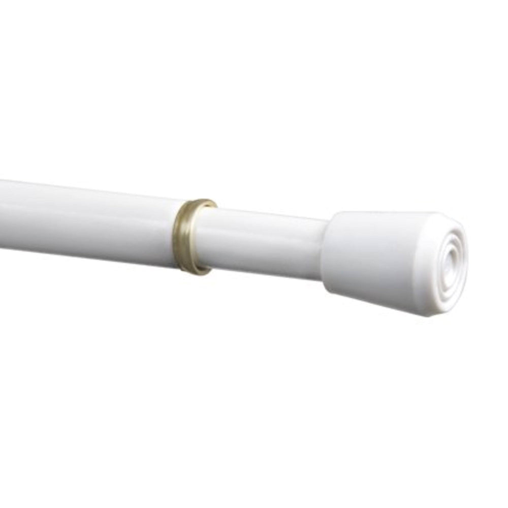 Mainstays Spring Tension Window Curtain Rod, 7/16 inch Diameter, Size: 18 inch - 28 inch, White